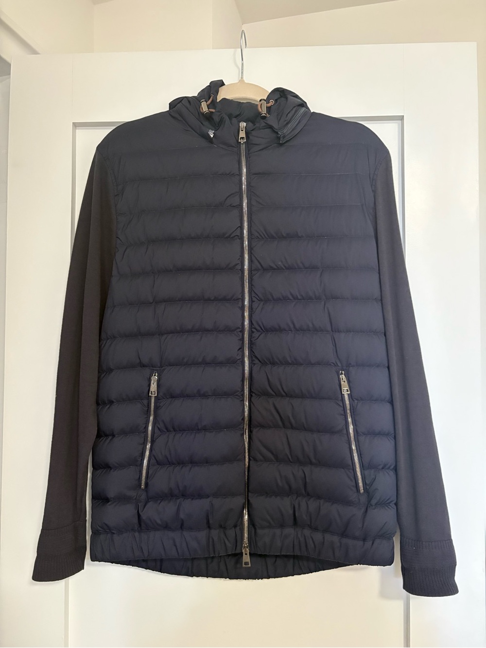 Paul Stuart Men's Quilted Hooded Puffer Jacket - Navy